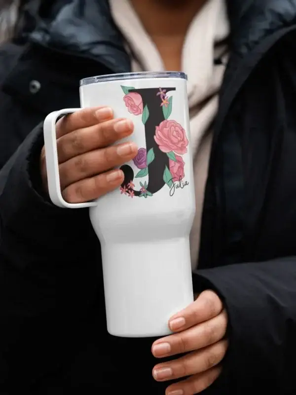 Travel Mug with a Handle
